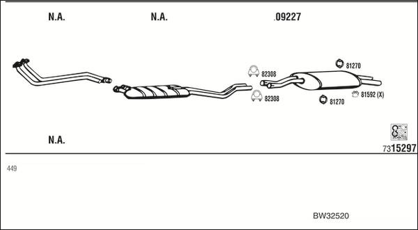 Fonos BW32520 - Система випуску ОГ autocars.com.ua