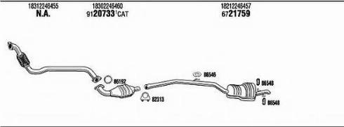 Fonos BW32546B - Система випуску ОГ autocars.com.ua