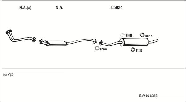 Fonos BW40128B - Система випуску ОГ autocars.com.ua