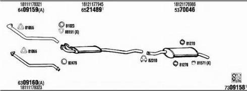 Fonos BW40210A - Система випуску ОГ autocars.com.ua