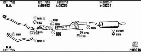 Fonos BW50109 - Система випуску ОГ autocars.com.ua