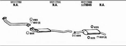 Fonos BW51821 - Система випуску ОГ autocars.com.ua