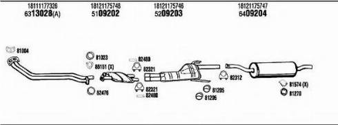 Fonos BW60320B - Система випуску ОГ autocars.com.ua