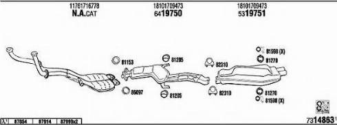 Fonos BW73002 - Система випуску ОГ autocars.com.ua