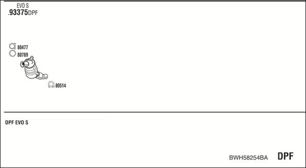 Fonos BWH58254BA - Система випуску ОГ autocars.com.ua