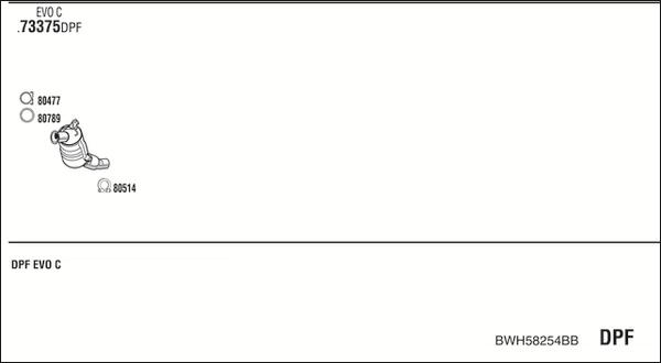 Fonos BWH58254BB - Система випуску ОГ autocars.com.ua