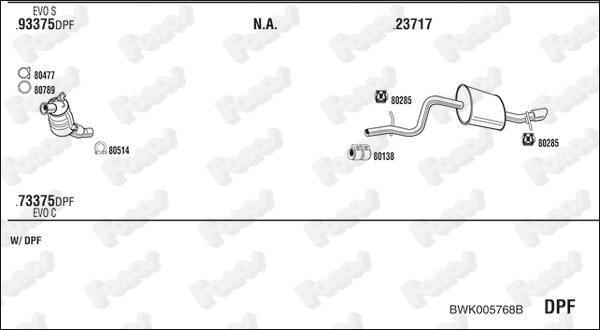 Fonos BWK005768B - Система випуску ОГ autocars.com.ua