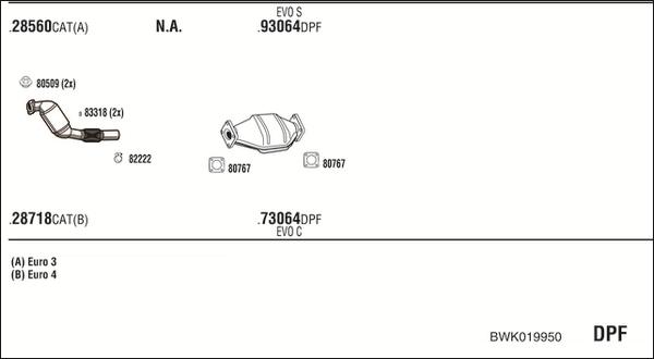 Fonos BWK019950 - Система випуску ОГ autocars.com.ua
