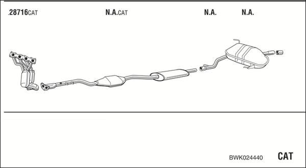 Fonos BWK024440 - Система випуску ОГ autocars.com.ua