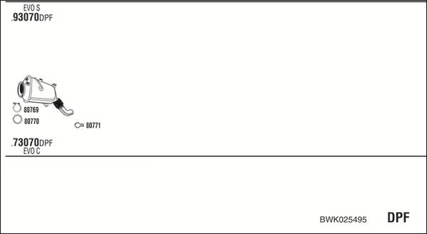 Fonos BWK025495 - Система випуску ОГ autocars.com.ua