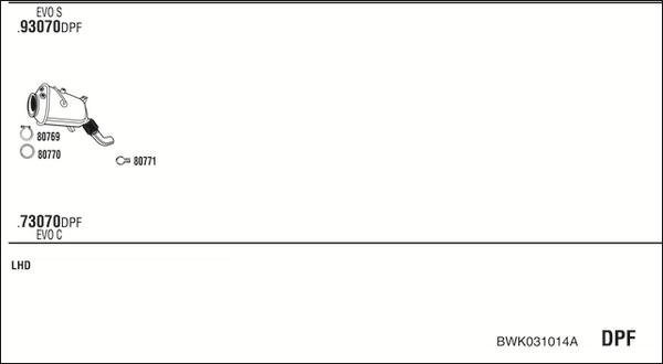 Fonos BWK031014A - Система випуску ОГ autocars.com.ua