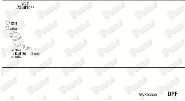 Fonos BWK033391 - Система випуску ОГ autocars.com.ua