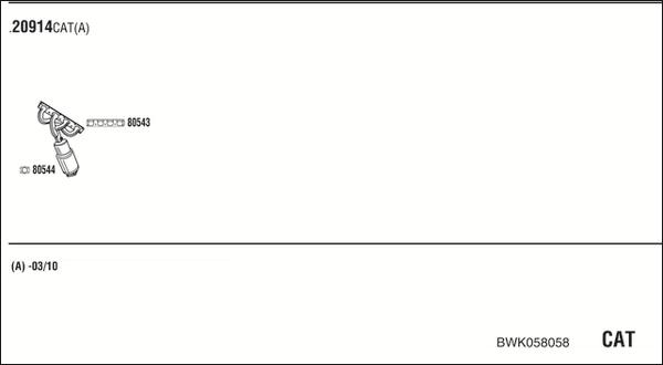 Fonos BWK058058 - Система випуску ОГ autocars.com.ua