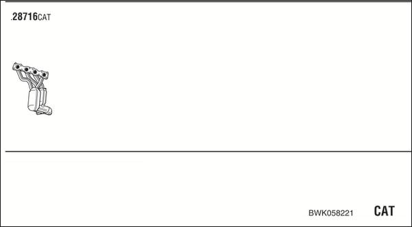 Fonos BWK058221 - Система випуску ОГ autocars.com.ua