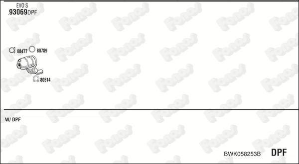 Fonos BWK058253B - Система випуску ОГ autocars.com.ua