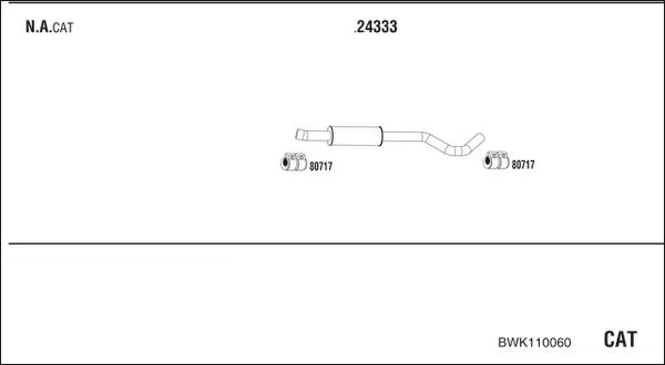 Fonos BWK110060 - Система випуску ОГ autocars.com.ua