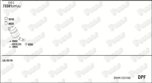 Fonos BWK123166 - Система випуску ОГ autocars.com.ua