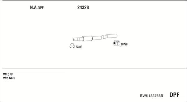 Fonos BWK133766B - Система випуску ОГ autocars.com.ua