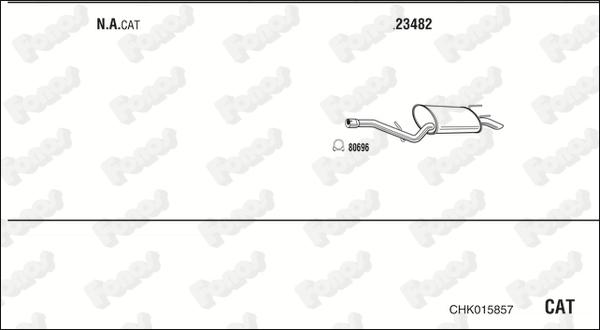 Fonos CHK015857 - Система випуску ОГ autocars.com.ua