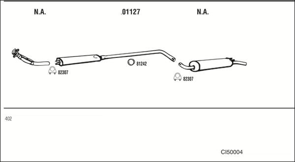 Fonos CI50004 - Система випуску ОГ autocars.com.ua