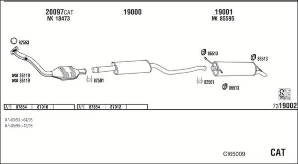 Fonos CI65009 - Система випуску ОГ autocars.com.ua