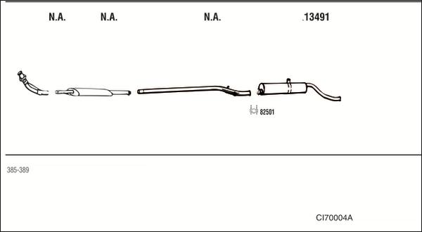 Fonos CI70004A - Система випуску ОГ autocars.com.ua