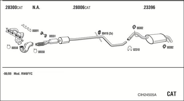 Fonos CIH24505A - Система випуску ОГ autocars.com.ua