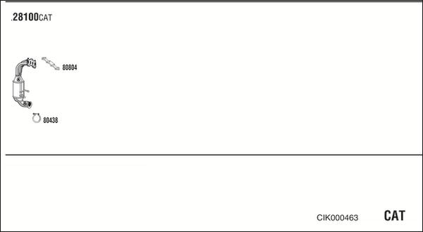 Fonos CIK000463 - Система випуску ОГ autocars.com.ua