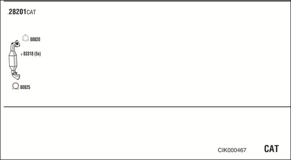 Fonos CIK000467 - Система випуску ОГ autocars.com.ua