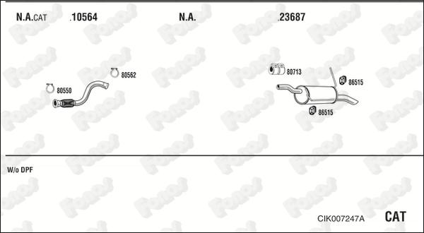 Fonos CIK007247A - Система випуску ОГ autocars.com.ua