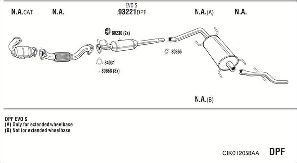 Fonos CIK012058AA - Система випуску ОГ autocars.com.ua