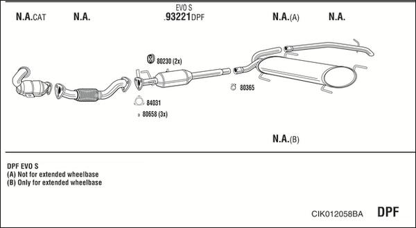 Fonos CIK012058BA - Система випуску ОГ autocars.com.ua