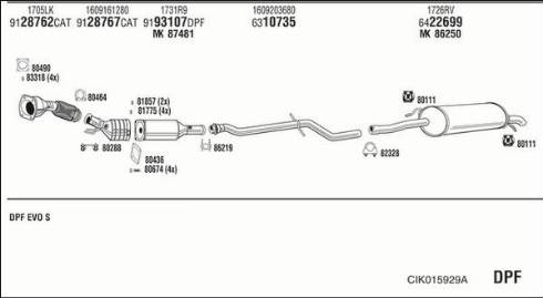 Fonos CIK015929A - Система випуску ОГ autocars.com.ua