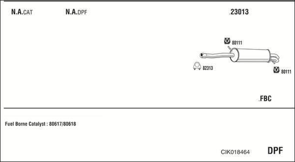Fonos CIK018464 - Система випуску ОГ autocars.com.ua
