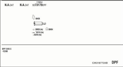 Fonos CIK018772AB - Система випуску ОГ autocars.com.ua