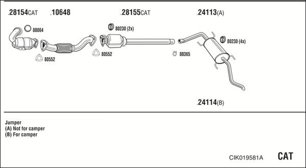 Fonos CIK019581A - Система випуску ОГ autocars.com.ua