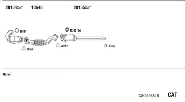 Fonos CIK019581B - Система випуску ОГ autocars.com.ua