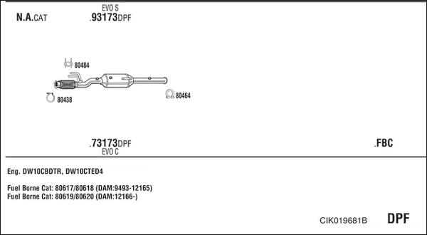 Fonos CIK019681B - Система випуску ОГ autocars.com.ua