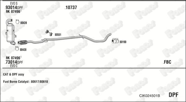 Fonos CIK024501B - Система випуску ОГ autocars.com.ua