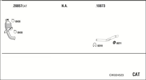 Fonos CIK024523 - Система випуску ОГ autocars.com.ua