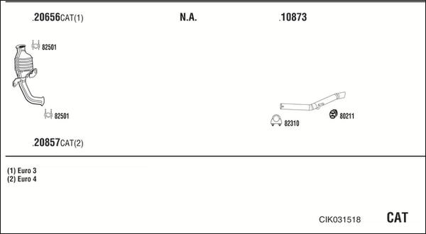 Fonos CIK031518 - Система випуску ОГ autocars.com.ua