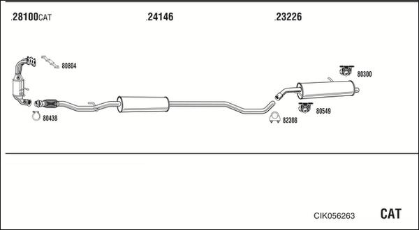 Fonos CIK056263 - Система випуску ОГ autocars.com.ua