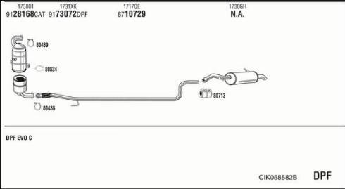 Fonos CIK058582B - Система випуску ОГ autocars.com.ua