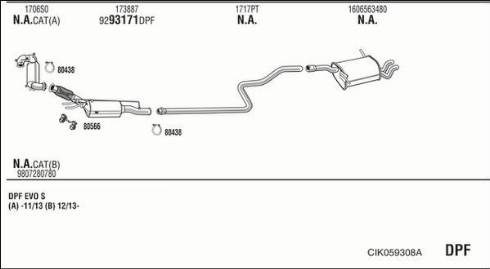 Fonos CIK059308A - Система випуску ОГ autocars.com.ua