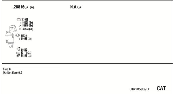 Fonos CIK105909B - Система випуску ОГ autocars.com.ua