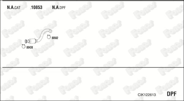 Fonos CIK122613 - Система випуску ОГ autocars.com.ua