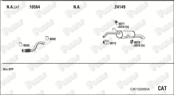 Fonos CIK132690A - Система випуску ОГ autocars.com.ua