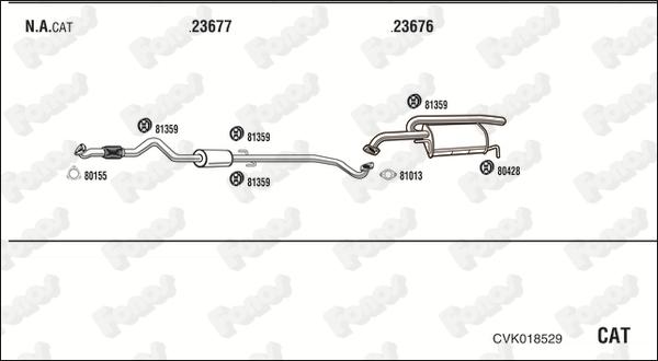 Fonos CVK018529 - Система випуску ОГ autocars.com.ua