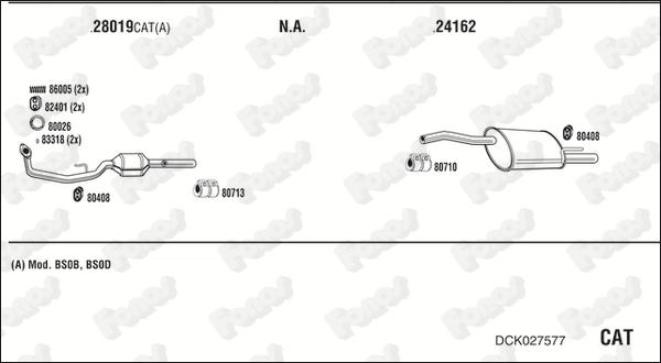 Fonos DCK027577 - Система випуску ОГ autocars.com.ua