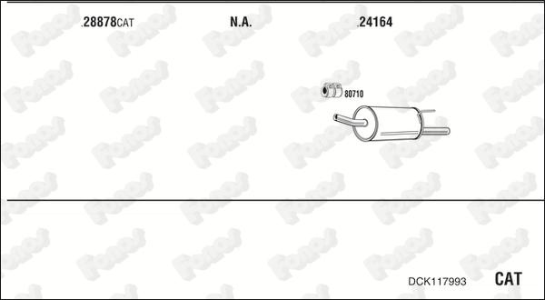 Fonos DCK117993 - Система випуску ОГ autocars.com.ua